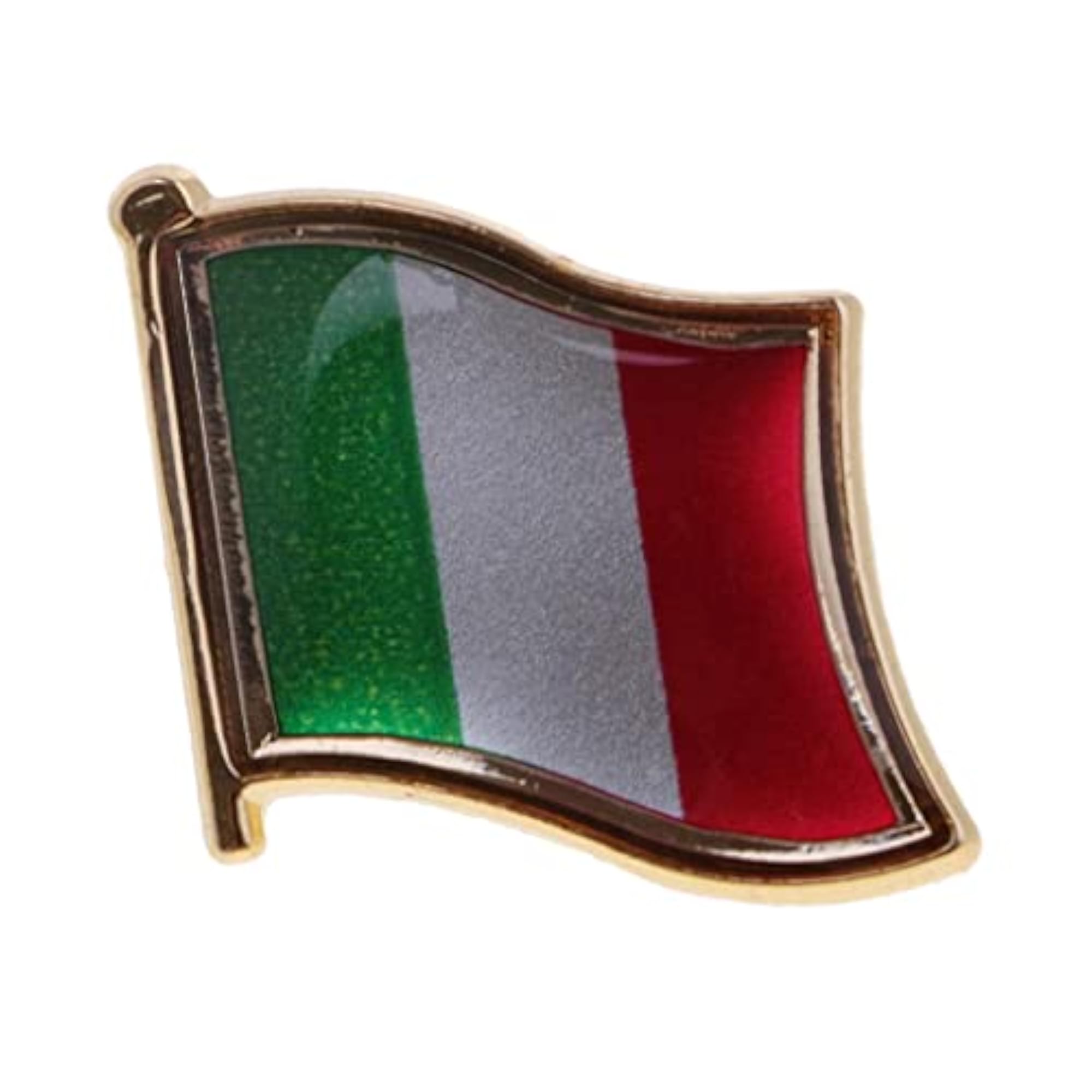 2x National Metal Flag Pin Badge, Enamel Badge for Clothes
